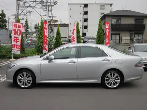 カタログ画像：クラウンハイブリッド （CROWN HYBRID） ハイブリッド スタンダードパッケージ 2008年5月 DAA-GWS204 3500cc プレミアムシルバーパール 燃費14.0km / l 外装