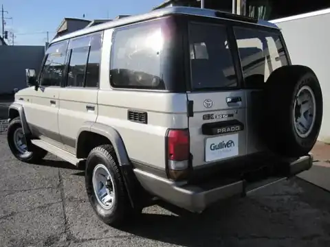 カタログ画像：ランドクルーザープラド （LAND CRUISER PRADO） ４ドア プラドＥＸワイド 1993年5月 Y-KZJ78W 3000cc フィールドランナー・トーニング バック