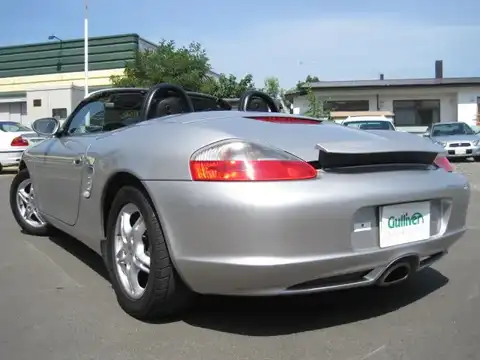 カタログ画像：ボクスター （BOXSTER） ボクスター 2003年9月 GH-98623 2700cc アークティックシルバーメタリック 燃費9.3km / l バック