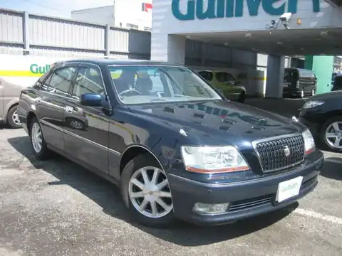 カタログ画像：クラウンマジェスタ （CROWN MAJESTA） ４．０Ａタイプ 2001年8月 TA-UZS175 4000cc ダークブルーマイカトーニングＧ 燃費8.8km / l メイン（その他）