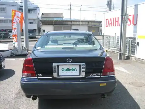 カタログ画像：クラウンマジェスタ （CROWN MAJESTA） ４．０Ａタイプ 2001年8月 TA-UZS175 4000cc ダークブルーマイカトーニングＧ 燃費8.8km / l バック