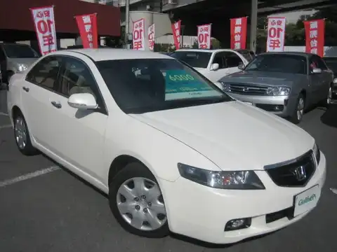 カタログ画像：アコード （ACCORD） ２４Ｔ 2004年1月 ABA-CL9 2400cc プレミアムホワイト・パール 燃費12.0km / l メイン（その他）