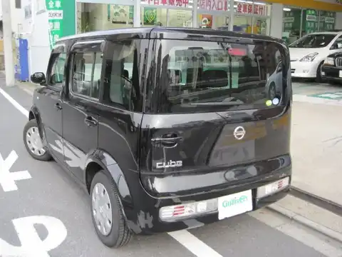 カタログ画像：キューブ （CUBE） １４Ｓ プラスナビＨＤＤ ＳＰ 2008年5月 DBA-BZ11 1400cc スーパーブラック 燃費16.4km / l バック