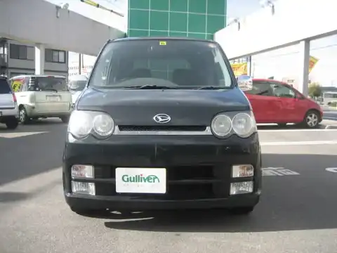 カタログ画像：ムーヴ （MOVE） カスタム Ｒリミテッド 2003年5月 LA-L160S 660cc ブラックマイカ 燃費19.8km / l フロント