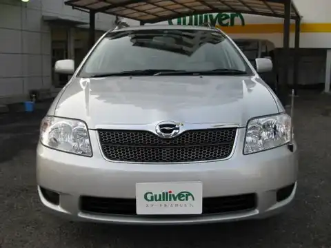 カタログ画像：カローラフィールダー （COROLLA FIELDER） Ｘ Ｇエディション 2004年12月 DBA-NZE121G 1500cc シルバーマイカメタリック 燃費17.2km / l フロント