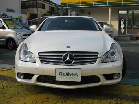 カタログ画像：ＣＬＳクラス （CLS-CLASS） ＣＬＳ３５０ スポーツパッケージ装着車 2006年9月 DBA-219356 3500cc カルサイトホワイト（Ｓ） 燃費8.5km / l フロント