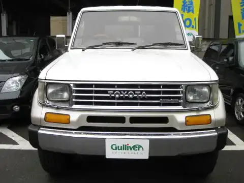 カタログ画像：ランドクルーザープラド （LAND CRUISER PRADO） ４ドア プラドＬＸ５ 1990年4月 Q-LJ78G 2400cc ホワイト メイン（その他）