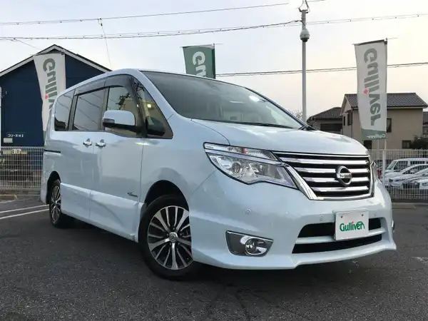 日産 セレナ ハイウェイスター ｖセレクション セーフティ ｓ ハイブリッド 15年式 平成27年式 ブルームーンホワイトp Id 中古車検索のガリバー