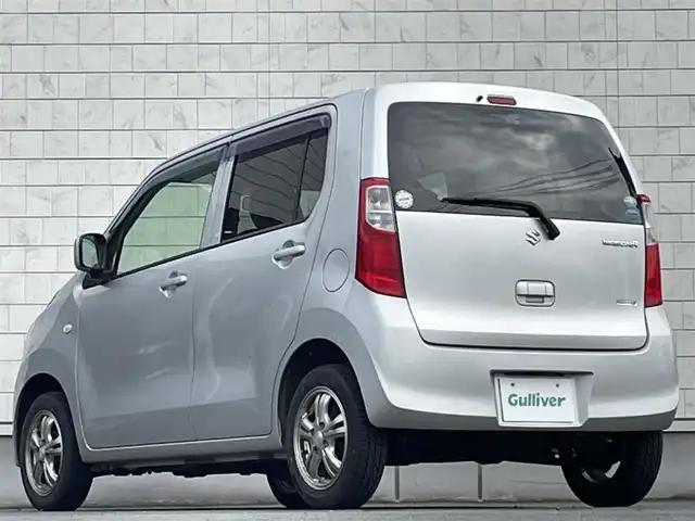 スズキ ワゴンＲ FX 岩手県 2014(平26)年 6.9万km シルキーシルバーメタリック 禁煙車/4WD/純正オーディオ/→CD/FM/AM/AUX/運転席シートヒーター/電動格納ミラー/冬タイヤホイール車載/〇ドアバイザー/〇フロアマット/〇取扱説明書