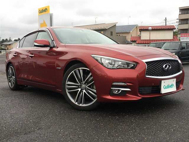 日産 スカイライン ３５０ｇｔ ハイブリッド タイプｐ 14年式 平成26年式 ラディアントレッド Id 中古車 検索のガリバー