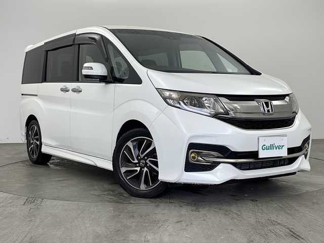 ホンダ ステップワゴン スパーダ クルスピセンシング 兵庫県 2017(平29)年 4.8万km ホワイトオーキッドパール ・純正SDナビ/・Bluetooth/フルセグテレビ/CD/DVD/・Apple car play/・バックカメラ/・純正フロアマット/・クルーズコントロール/・フリップダウンモニター/・ビルドインETC2.0/・横滑り防止装置/・衝突被害軽減システム/・レーンキープアシスト/・両側パワースライドドア/・LEDヘッドライト/・オートライト/・Wエアバッグ/・カーテンエアバッグ/・電動格納ミラー/・純正17インチアルミホイール/・パドルシフト