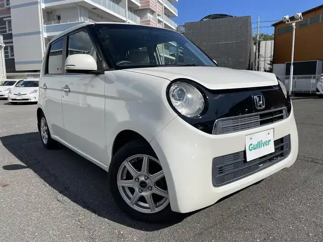 ホンダ Ｎ ＯＮＥ G Lパッケージ 静岡県 2013(平25)年 10.7万km プレミアムホワイトパール ワンオーナー/プッシュスタート/スマートキー/オートエアコン/オートライト/サイド＆カーテンエアバッグ/ETC/Pioneer製CD/USBチューナー(FH-580)/横滑り防止/新車時保証書/取扱説明書