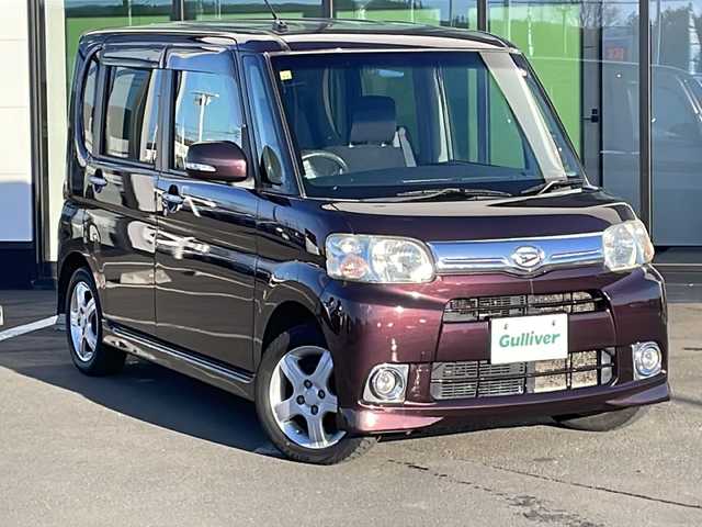 ダイハツ タント Gスペシャル 道東・釧路十勝 2012(平24)年 10.6万km ミスティックレッドクリスタルメタリック ・４WD/・純正SDナビ/（ワンセグ ラジオ Bluetooth)/・片側パワースライドドア/・バックカメラ/・スマートキー/・フォグライト/・純正フロアマット/・ドアバイザー/・純正アルミホイール付サマータイヤ積込