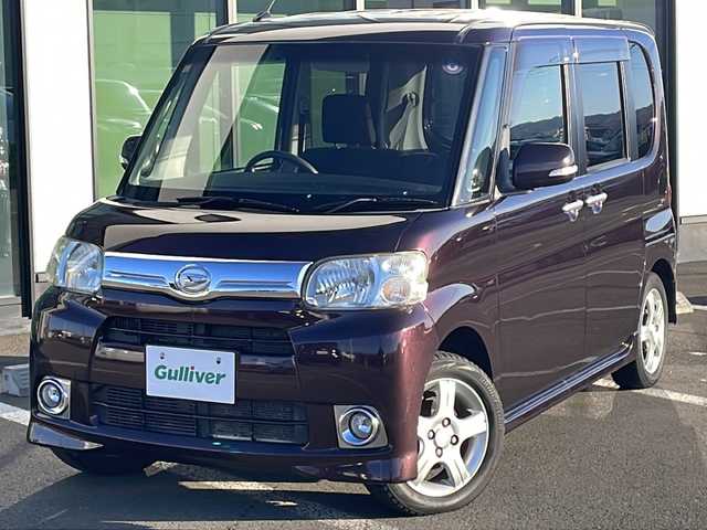 ダイハツ タント Gスペシャル 道東・釧路十勝 2012(平24)年 10.6万km ミスティックレッドクリスタルメタリック ・４WD/・純正SDナビ/（ワンセグ ラジオ Bluetooth)/・片側パワースライドドア/・バックカメラ/・スマートキー/・フォグライト/・純正フロアマット/・ドアバイザー/・純正アルミホイール付サマータイヤ積込