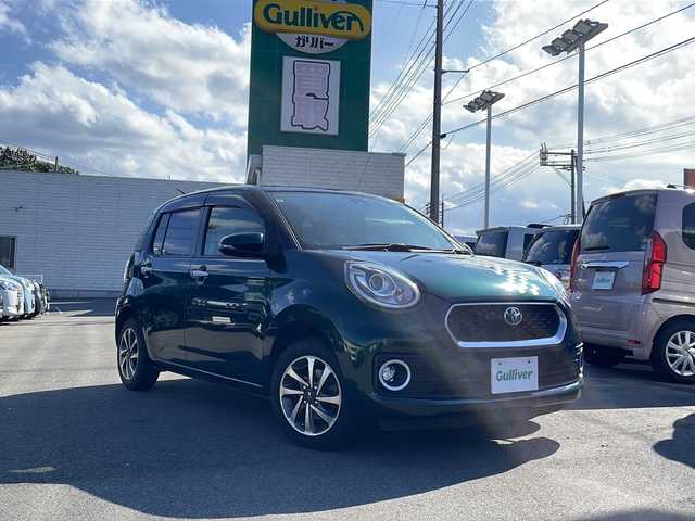 トヨタ パッソ モーダ　S 山口県 2016(平28)年 7.9万km ブラックマイカメタリック/ダークエメラルドマイカ 2トーン 純正ナビ【NSZN-W64T】/フルセグTV/Bluetooth/CD/DVD/バックカメラ/衝突被害軽減ブレーキ/ミラー型ドライブレコーダー/フォグランプ/ドアバイザー/ビルトインETC/バニティーミラー/運転席ハイトアジャスト/純正フロアマット/純正モデリスタ14インチアルミホイール