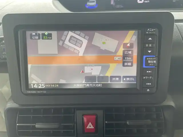 ダイハツ タント X 大阪府 2021(令3)年 1.2万km ファイアークォーツレッドM ワンオーナー/メモリナビ/フルセグテレビ/バックカメラ/アイドリングストップ/スペアキー１本/ドアバイザー/プッシュスタート/片側パワースライドドア/ETC/LEDヘッドライト/ドライブレコーダー/コーナーセンサー前後/衝突被害軽減システム/新車保証書/取扱説明書