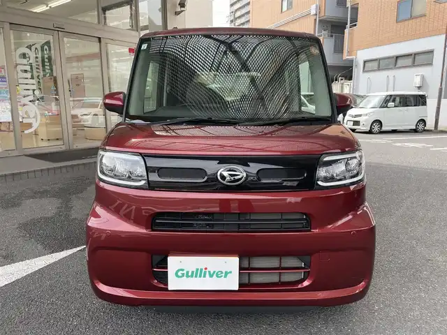 ダイハツ タント X 大阪府 2021(令3)年 1.2万km ファイアークォーツレッドM ワンオーナー/メモリナビ/フルセグテレビ/バックカメラ/アイドリングストップ/スペアキー１本/ドアバイザー/プッシュスタート/片側パワースライドドア/ETC/LEDヘッドライト/ドライブレコーダー/コーナーセンサー前後/衝突被害軽減システム/新車保証書/取扱説明書