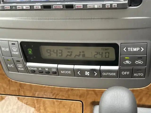 トヨタ アルファード Ｇ AX Lエディション 岡山県 2007(平19)年 9万km ホワイトパールマイカ ワンセグテレビ/片側パワースライドドア/ETC/バックカメラ/純正アミホイール/フロアマット