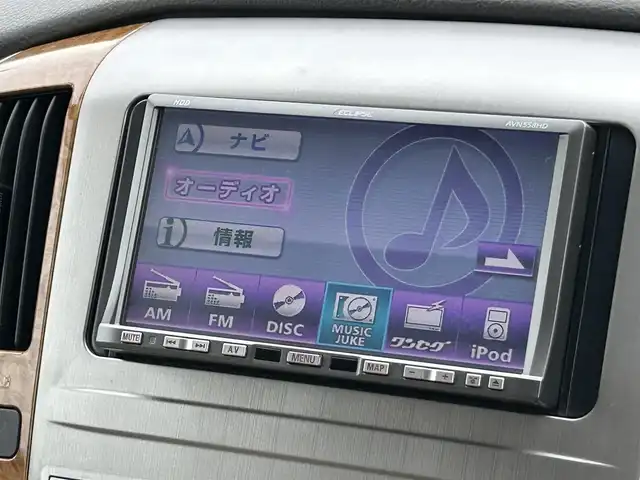 トヨタ アルファード Ｇ AX Lエディション 岡山県 2007(平19)年 9万km ホワイトパールマイカ ワンセグテレビ/片側パワースライドドア/ETC/バックカメラ/純正アミホイール/フロアマット