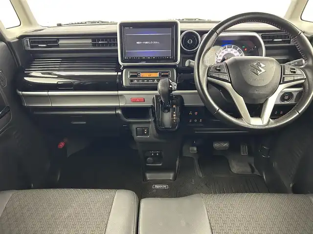 スズキ スペーシア カスタム HYBRID XS 千葉県 2020(令2)年 6万km フェニックスレッドパール/ブルーイッシュブラックパール 禁煙車/スズキセーフティサポート/・デュアルセンサーブレーキサポート/・車線逸脱警報機能/・ふらつき警報機能/・先行車発進お知らせ機能/・オートマチックハイビーム/・リヤパーキングセンサー/純正8インチナビ/　CD/DVD/BT/フルセグTV/両側パワースライドドア/ビルトインETC/運転席シートヒーター/プッシュスタート&スマートキー/革巻きステアリング/ステアリングスイッチ/電動格納ミラー/純正15インチアルミホイール/LEDヘッドライト