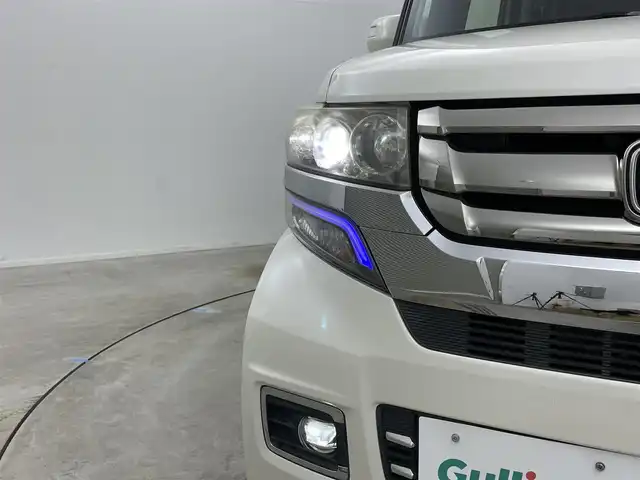 ホンダ Ｎ ＢＯＸ カスタム G ターボ Lパッケージ 岡山県 2016(平28)年 9.1万km プレミアムホワイトパールⅡ 純正ナビ（VXM-165VFi）/【フルセグ/BM/FM/USB】/両側パワースライドドア/クルーズコントロール/バックカメラ/ビルトインＥＴＣ/衝突軽減ブレーキ/オートライト/ＬＥＤヘッドライト/社外ドライブレコーダー(前後)/純正アルミホイール/パドルシフト/シートバックテーブル/ISOFIX