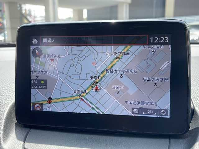 マツダ デミオ 15S 広島県 2019(平31)年 4.4万km ソウルレッドクリスタルM /登録時走行距離/　　　　　　　43658キロ/i-stop/純正ナビ/全方位モニター/地デジ/シートヒーター/スペアキー×１/ビルトインETC/新車時整備手帳/　　【保証書】/取扱説明書/