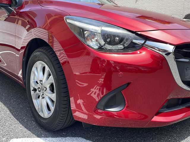 マツダ デミオ 15S 広島県 2019(平31)年 4.4万km ソウルレッドクリスタルM /登録時走行距離/　　　　　　　43658キロ/i-stop/純正ナビ/全方位モニター/地デジ/シートヒーター/スペアキー×１/ビルトインETC/新車時整備手帳/　　【保証書】/取扱説明書/