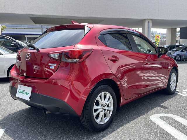 マツダ デミオ 15S 広島県 2019(平31)年 4.4万km ソウルレッドクリスタルM /登録時走行距離/　　　　　　　43658キロ/i-stop/純正ナビ/全方位モニター/地デジ/シートヒーター/スペアキー×１/ビルトインETC/新車時整備手帳/　　【保証書】/取扱説明書/