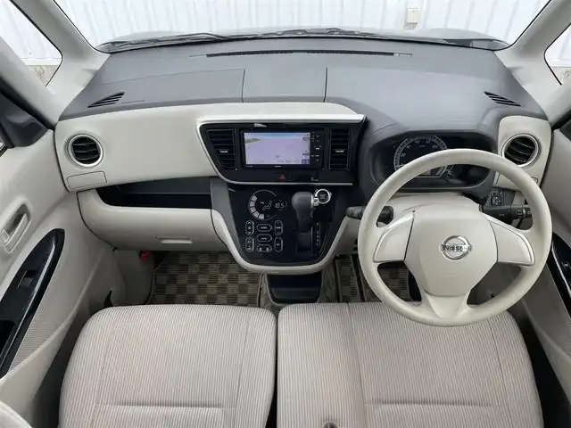 日産 デイズ ルークス X Vセレ +SeftyⅡ 福岡県 2015(平27)年 3.8万km ブラック 社外ナビ（ＡＶＮ１３４ＭＷ　ＥＣＩＰＳＥ）/アラウンドビューモニター/パワースライドドア/エマージェンシーブレーキ/アイドリングストップ/スマートキー/プッシュスタート/ＥＴＣ/ワンセグＴＶ/ＣＤ/ＳＤ