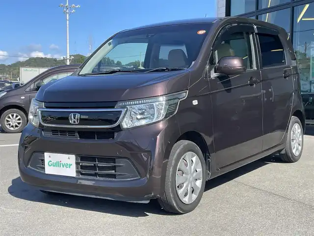 ホンダ Ｎ ＷＧＮ G Aパッケージ 愛媛県 2015(平27)年 6.7万km プレミアムディープモカパール CTBA（衝突被害軽減ブレーキ）/純正7インチナビ（CD/DVD/Bluetooth）/ワンセグTV/バックカメラ/ステアリングスイッチ/プッシュスタート/オートライト/HIDヘッドライト/ベンチシート/純正フロアマット/スペアキー/ABS/横滑り防止装置/カーテンエアバッグ