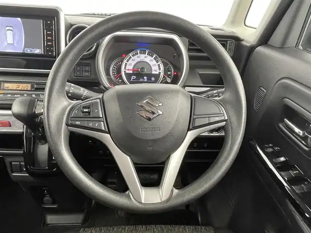 スズキ スペーシア カスタム HYBRID GS 千葉県 2019(令1)年 6.6万km ピュアホワイトP 禁煙車/デュアルセンサーブレーキサポート/純正ナビ/・CN-RZ743W/・CD/DVD/Bluetooth/フルセグTV/全方位カメラ/バックカメラ/左側パワースライドドア/D席シートヒーター/ヘッドアップディスプレイ/フォグランプ/LEDヘッドライト/オートライト/オートハイビーム/社外15インチAW/スマートキー/アイドリングストップ/リヤコーナーセンサー