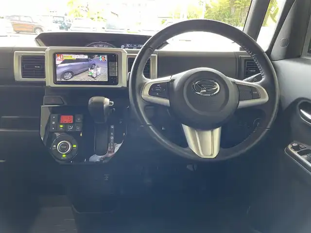 ダイハツ ウェイク G ターボ SA Ⅲ 福島県 2018(平30)年 1.7万km ブルーメタリック ワンオーナー/4WD/純正メモリーナビ/CD/DVD/SD/BT/USB/フルセグTV/社外14インチAW(純正AW＋夏タイヤ積込)/スマートアシスト３/パノラマモニター/両側パワースライドドア/アイドリングストップ/ステアリングリモコン/シートヒーター/バックカメラ/オートハイビーム/オートライト/LEDヘッドライト/フォグライト/ドライブレコーダー/プッシュスタート/ドアバイザー/フロアマット