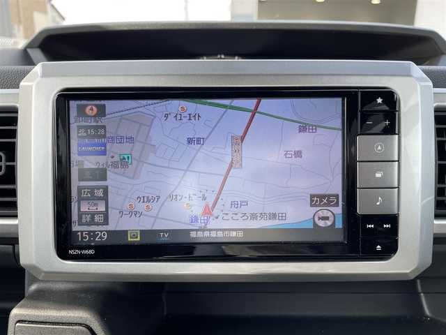 ダイハツ ウェイク G ターボ SA Ⅲ 福島県 2018(平30)年 1.7万km ブルーメタリック ワンオーナー/4WD/純正メモリーナビ/CD/DVD/SD/BT/USB/フルセグTV/社外14インチAW(純正AW＋夏タイヤ積込)/スマートアシスト３/パノラマモニター/両側パワースライドドア/アイドリングストップ/ステアリングリモコン/シートヒーター/バックカメラ/オートハイビーム/オートライト/LEDヘッドライト/フォグライト/ドライブレコーダー/プッシュスタート/ドアバイザー/フロアマット