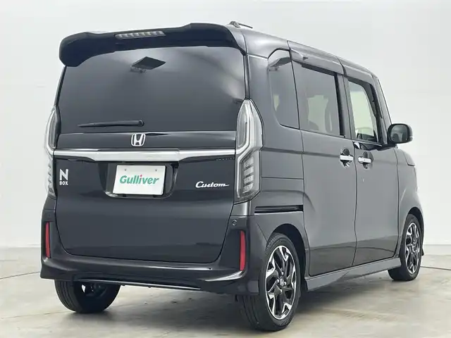ホンダ Ｎ ＢＯＸ カスタム G L ターボ ホンダセンシング 岡山県 2018(平30)年 7.9万km クリスタルブラックパール 純正8インチナビ/・FM/AM/Bluetooth/フルセグ/CD/DVD/バックカメラ/両側パワースライドドア/ビルトインETC/ドライブレコーダー/シートカバー/ホンダセンシング/・衝突軽減ブレーキ/・車線逸脱警報/・アダプティブクルーズコントロール/・オートハイビーム/パドルシフト/LEDヘッドライト/・フォグライト/純正15インチアルミ/純正フロアマット/スマートキー2本