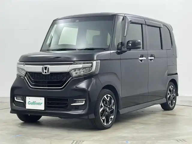 ホンダ Ｎ ＢＯＸ カスタム G L ターボ ホンダセンシング 岡山県 2018(平30)年 7.9万km クリスタルブラックパール 純正8インチナビ/・FM/AM/Bluetooth/フルセグ/CD/DVD/バックカメラ/両側パワースライドドア/ビルトインETC/ドライブレコーダー/シートカバー/ホンダセンシング/・衝突軽減ブレーキ/・車線逸脱警報/・アダプティブクルーズコントロール/・オートハイビーム/パドルシフト/LEDヘッドライト/・フォグライト/純正15インチアルミ/純正フロアマット/スマートキー2本