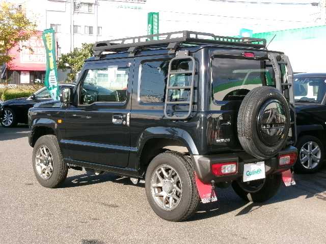スズキ ジムニー XC 岡山県 2022(令4)年 4.5万km ブルーイッシュブラックパール3 【 SUZUKI Safety Support 】/・デュアルセンサーブレーキサポート/・誤発進抑制機能/・車線逸脱警報/・ふらつき警報/・先行車発進お知らせ機能/・標識認識機能/社外フロントグリル/リアラダー/ルーフキャリア/ディスプレイオーディオ/バックカメラ/Bluetooth/DVD再生可能/前席シートヒーター/クルーズコントロール/LEDヘッドライト/オートライト/ビルトインETC/社外フロアマット/純正16AW/スマートキー2個/取説・保証書