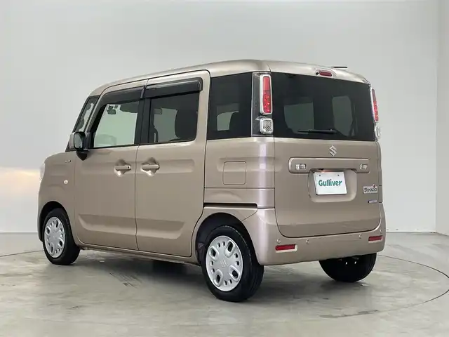 スズキ スペーシア HYBRID G 埼玉県 2023(令5)年 0.2万km ライトブロンズパールメタリック 社外ＳＤナビ　/フルセグ/ＣＤ/ＤＶＤ/Ｂｌｕｅｔｏｏｔｈ/ＵＳＢ　/バックカメラ　/両側パワースライドドア　/前後ドライブレコーダー　/衝突軽減ブレーキ　/コーナーセンサー　/レーンキープ　/アイドリングストップ