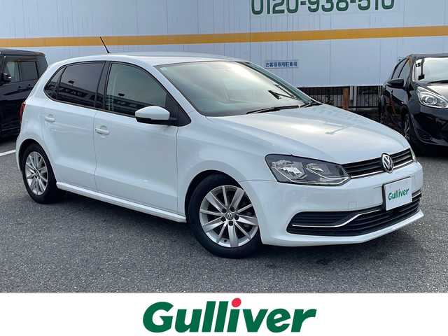 フォルクスワーゲン ポロ TSIコンフォートライン 山口県 2015(平27)年 13.9万km ピュアホワイト 純正ナビ/DVD/CD/SD/MSV/BT/USB/ワンセグTV/バックカメラ/純正15インチアルミホイール/革巻きステアリング/アイドリングストップ/純正キーレス/フロアマット/ETC/電動格納ウインカードアミラー