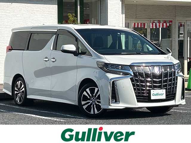 トヨタ アルファード S Cパッケージ 千葉県 2023(令5)年 1.3万km ホワイトパールクリスタルシャイン サンルーフ　皮　ナビ　バックカメラ　フリップダウンモニター　フルセグ　２．０ＥＴＣ　ドラレコ　両側電動スライドドア　電動リアドア　ステアヒーター　温冷シート 電動シート デジタルミラー クルコン