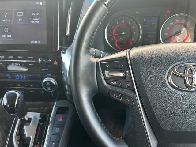 トヨタ アルファード S Cパッケージ 千葉県 2023(令5)年 1.3万km ホワイトパールクリスタルシャイン サンルーフ　皮　ナビ　バックカメラ　フリップダウンモニター　フルセグ　２．０ＥＴＣ　ドラレコ　両側電動スライドドア　電動リアドア　ステアヒーター　温冷シート 電動シート デジタルミラー クルコン