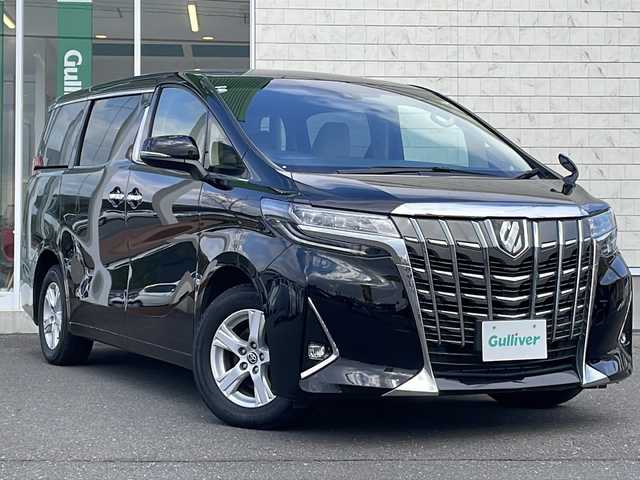 トヨタ アルファード X 岩手県 2022(令4)年 6.6万km ブラック 純正9.8インチディスプレイオーディオナビ/AM/FM/Bluetooth/バックカメラ/ETC/両側パワースライドドア/レーダークルーズコントロール/衝突被害軽減ブレーキ/レーンキープアシスト/横滑り防止装置/コーナーセンサー/アイドリングストップ/オートライト/オートハイビーム/LEDヘッドライト/フォグランプ/スマートキー/プッシュスタート/電動格納ミラー/純正16インチAW/8人乗り/ドアバイザー/禁煙車