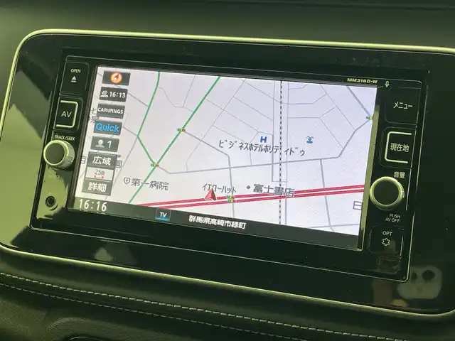 日産 キックス X 群馬県 2021(令3)年 2.1万km ピュアブラック プロパイロット　純正ナビ　全周囲カメラ　デジタルインナーミラー　衝突被害軽減ブレーキ　シートヒーター　オートハイビーム　ＬＥＤヘッドライト　ルーフレール　ハーフレザーシート　スマートキー　禁煙車