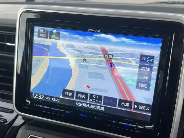 スズキ スペーシア カスタム HYBRID GS 秋田県 2023(令5)年 1.2万km ピュアホワイトP ４WD/衝突軽減システム/LEDヘッドライト/片側パワースライドドア/純正SDナビ（DVD/CD/BT）/フルセグ/スズキ純正アルミ（夏タイヤ装着）/スマートキー/アイドリングストップ/プッシュスタート/クルーズコントロール追従走行有/オートマチックハイビーム/コーナーセンサー/レーンキープアシスト/ステアリングスイッチ/前席シートヒーター/純正フロアマット/純正ドアバイザー/オートライト/オートエアコン/パワーステアリング/パワーウィンドウ/電動格納ウィンカーミラー/横滑り防止/盗難防止装置/寒冷地仕様/取扱説明書/スペアキー×１