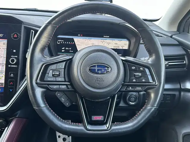 スバル レヴォーグ 1．8STIスポーツ EX 愛知県 2021(令3)年 7.4万km WRブルーパール 純正メーカーナビ（AM/FM/BT）/ビルドインETC/追従機能付きクルーズコントロール/車線逸脱防止機能/マルチビューモニター/バックカメラ/レザーシート/メモリー機能付きパワーシート/シートヒーター/AWD/電動パーキングブレーキ/マニュアル機能付きAT/ステアリングスイッチ/プッシュスタート/パワーバックドア/オートライト/LEDヘッドランプ/フォグランプ