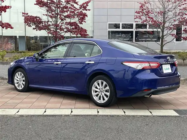 トヨタ カムリ G 福島県 2017(平29)年 2.9万km ダークブルーマイカM 純正ナビ/（CD/DVD/BT/AM/FM）/バックモニター/レーダークルーズコントロール/ヘッドアップディスプレイ/D席パワーシート/LEDライト/オートハイビーム/オートホールド/前ドラレコ/防眩ミラー/ナノイーエアコン/プッシュスタート/スマートキー/ドアバイザー/ETC2.0