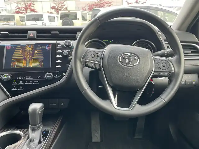 トヨタ カムリ G 福島県 2017(平29)年 2.9万km ダークブルーマイカM 純正ナビ/（CD/DVD/BT/AM/FM）/バックモニター/レーダークルーズコントロール/ヘッドアップディスプレイ/D席パワーシート/LEDライト/オートハイビーム/オートホールド/前ドラレコ/防眩ミラー/ナノイーエアコン/プッシュスタート/スマートキー/ドアバイザー/ETC2.0