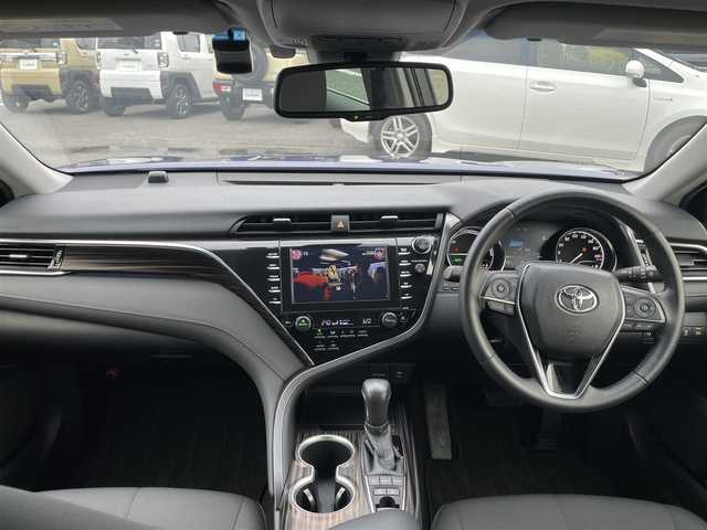 トヨタ カムリ G 福島県 2017(平29)年 2.9万km ダークブルーマイカM 純正ナビ/（CD/DVD/BT/AM/FM）/バックモニター/レーダークルーズコントロール/ヘッドアップディスプレイ/D席パワーシート/LEDライト/オートハイビーム/オートホールド/前ドラレコ/防眩ミラー/ナノイーエアコン/プッシュスタート/スマートキー/ドアバイザー/ETC2.0