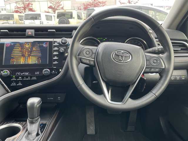 トヨタ カムリ G 福島県 2017(平29)年 2.9万km ダークブルーマイカM 純正ナビ/（CD/DVD/BT/AM/FM）/バックモニター/レーダークルーズコントロール/ヘッドアップディスプレイ/D席パワーシート/LEDライト/オートハイビーム/オートホールド/前ドラレコ/防眩ミラー/ナノイーエアコン/プッシュスタート/スマートキー/ドアバイザー/ETC2.0