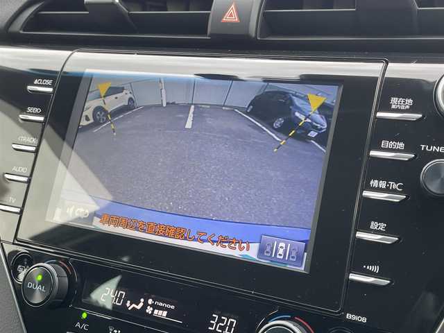 トヨタ カムリ G 福島県 2017(平29)年 2.9万km ダークブルーマイカM 純正ナビ/（CD/DVD/BT/AM/FM）/バックモニター/レーダークルーズコントロール/ヘッドアップディスプレイ/D席パワーシート/LEDライト/オートハイビーム/オートホールド/前ドラレコ/防眩ミラー/ナノイーエアコン/プッシュスタート/スマートキー/ドアバイザー/ETC2.0