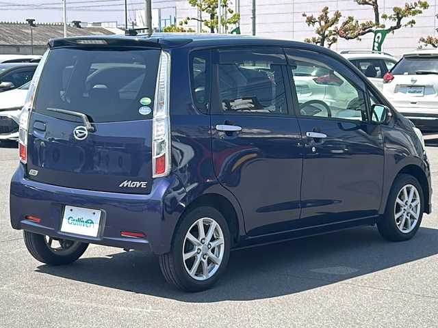 ダイハツ ムーヴ カスタム X 岡山県 2012(平24)年 9万km アーバンナイトブルークリスタルメタリック 社外ナビ　/盗難防止装置　/ＥＴＣ　/プッシュスタート　/純正フロアマット　/１４インチ純正アルミホイール　/純正ＬＥＤライト　/Bluetooth接続　/ＣＤ/ＤＶＤ再生　/スマートキー　/ＡＢＳ　/ＰＳ　/ＰＷ/ＡＡＣ